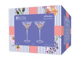 Maxwell and Williams Affection Martini Glass 280ml Set 2