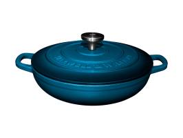 Maxwell and Williams Cast Iron Braiser Midnight Blue 27cm 3.3L