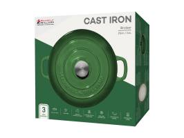 Maxwell and Williams Cast Iron Braiser English Racing Green 27cm 3.3L