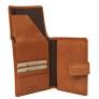 Modapelle RFID Protected Passport Wallet Soft Cow Leather Black