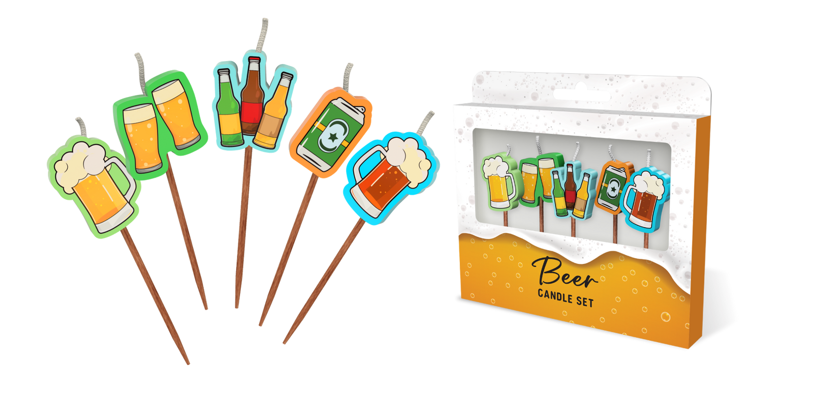 Beer Novelty Candle Set