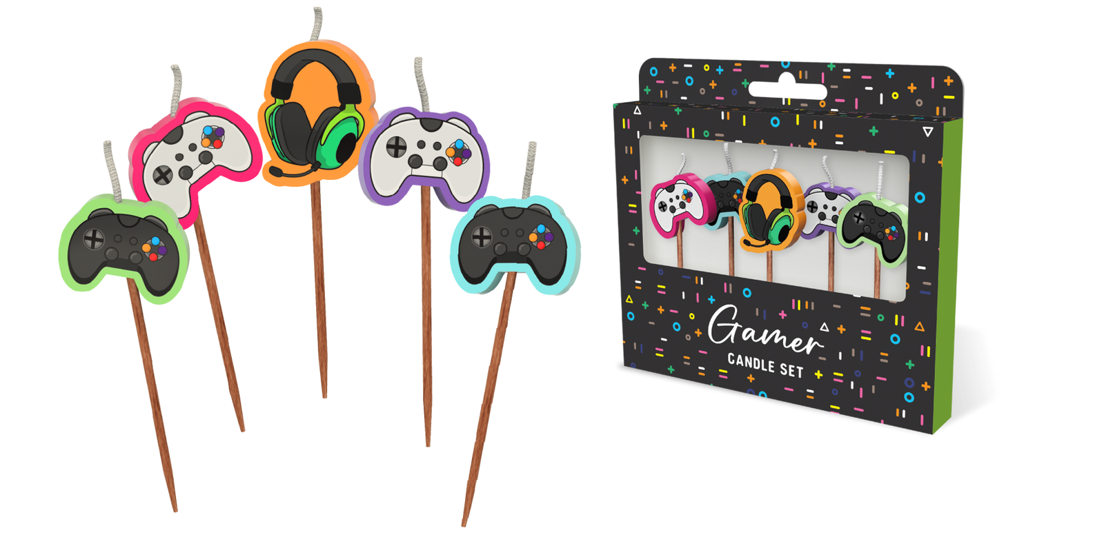 Gamer Novelty Candle Set