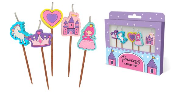 Princess Novelty Candle Set