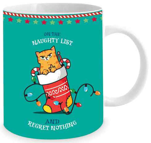 On The Naughty List And Regret Nothing Mug