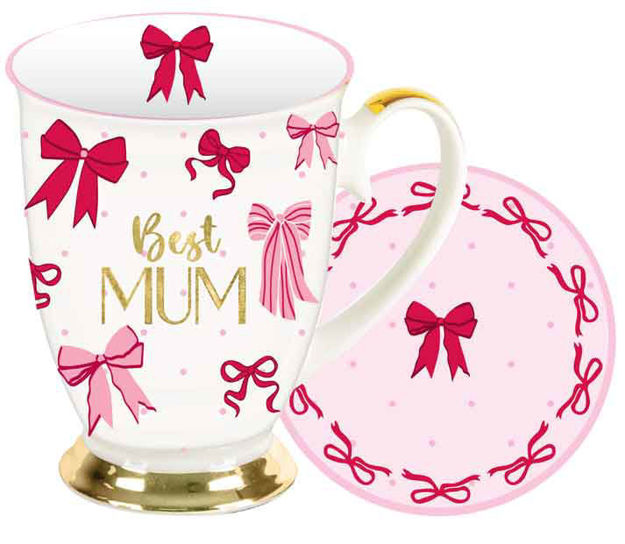 Ribbon Of Love Best Mum Set New Bone China