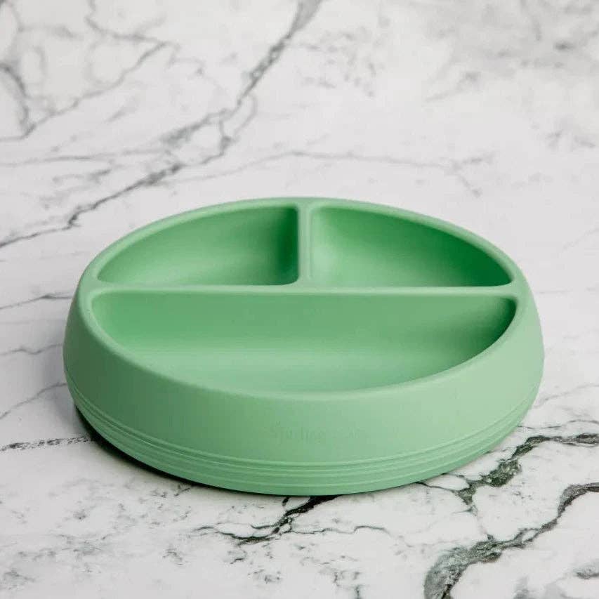 Suckie Scoop Divided Suction Plate: Biscoff