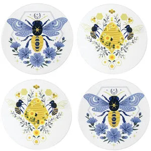La Vida Boho Bees Coasters Set 4