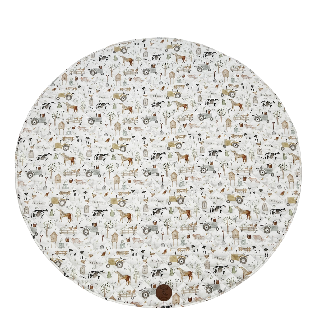 Cuddle Bug & Co Padded Waterproof Playmat Farm Life