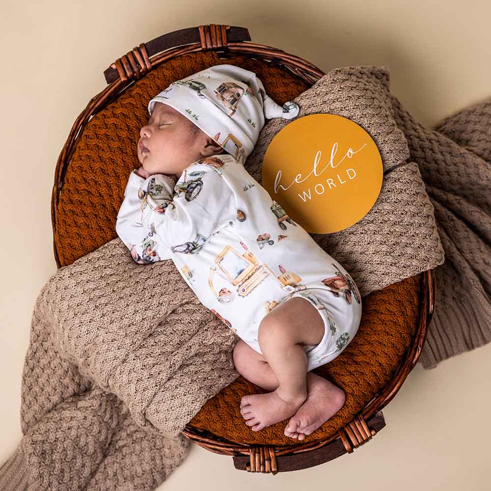 Diggers & Tractors Reversible Milestone Cards