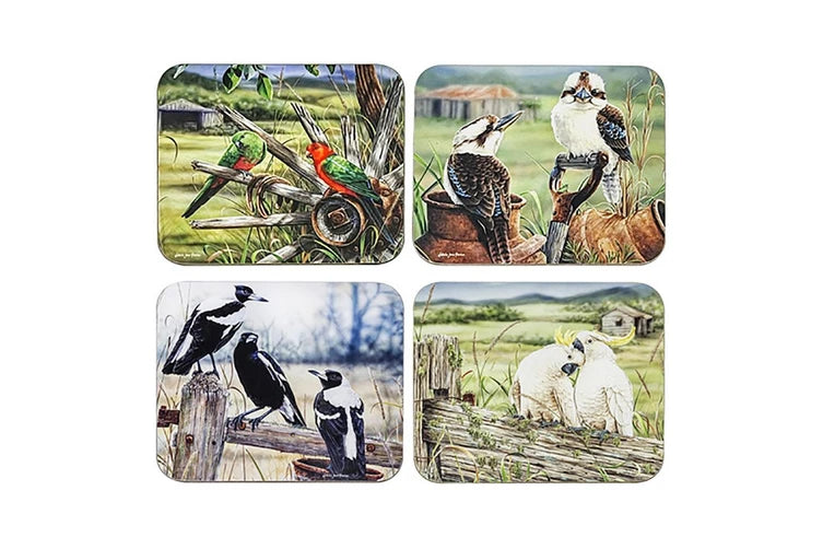 Ashdene A Country Life 4pk Assorted Coaster