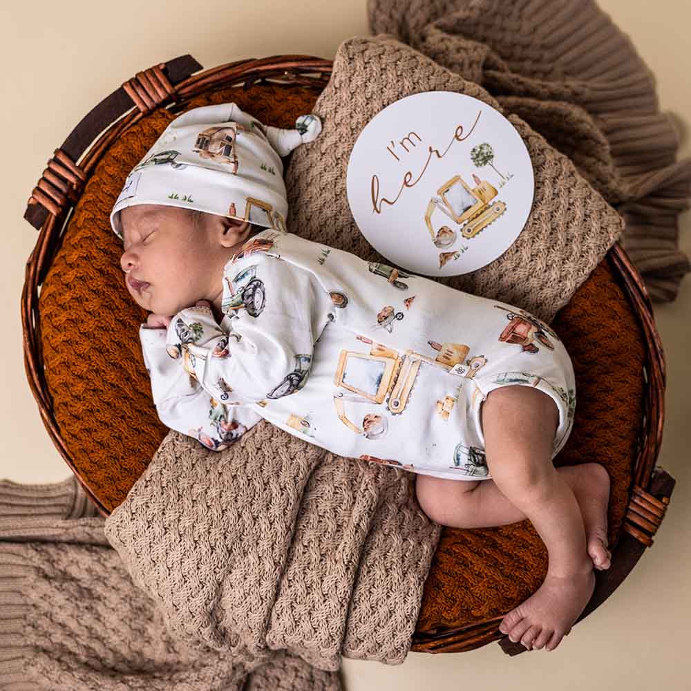 Diggers & Tractors Reversible Milestone Cards