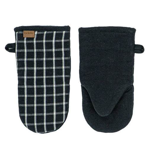 Ladelle Hemingway Bakers Oven Mitt 2pk Black