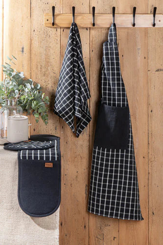 Ladelle Hemingway Bakers Oven Mitt 2pk Black