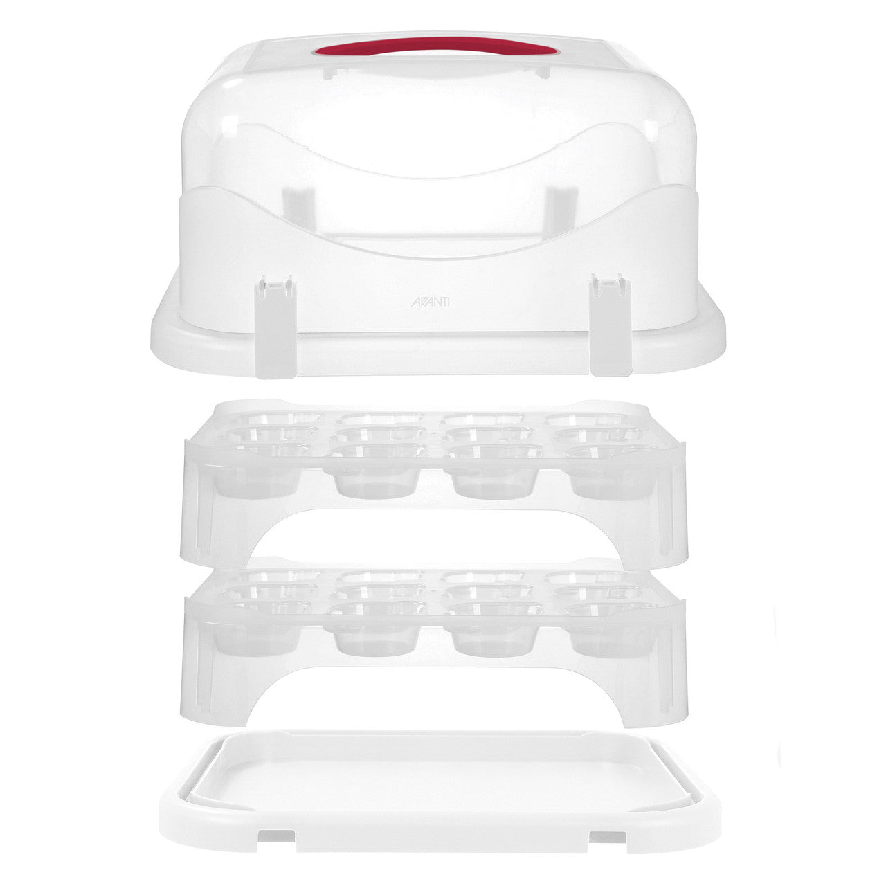 Avanti Cupcake Carrier Rectangle 24 Carrier