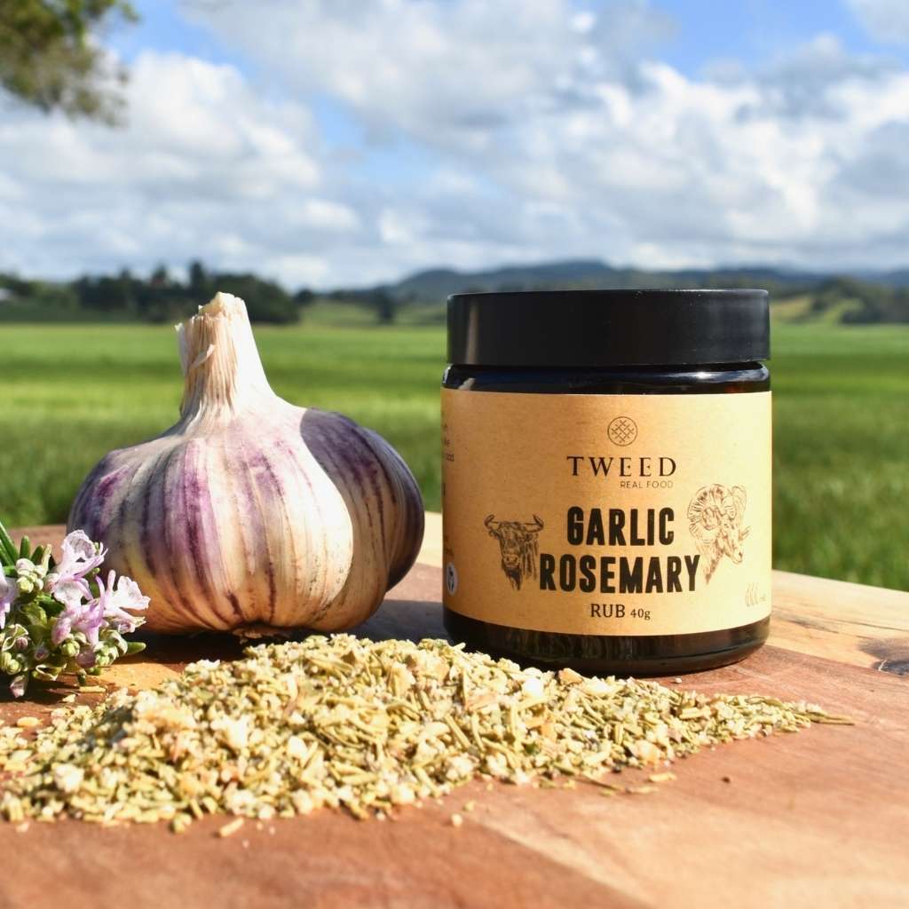 Garlic Rosemary Rub: Jar 40g $10.95