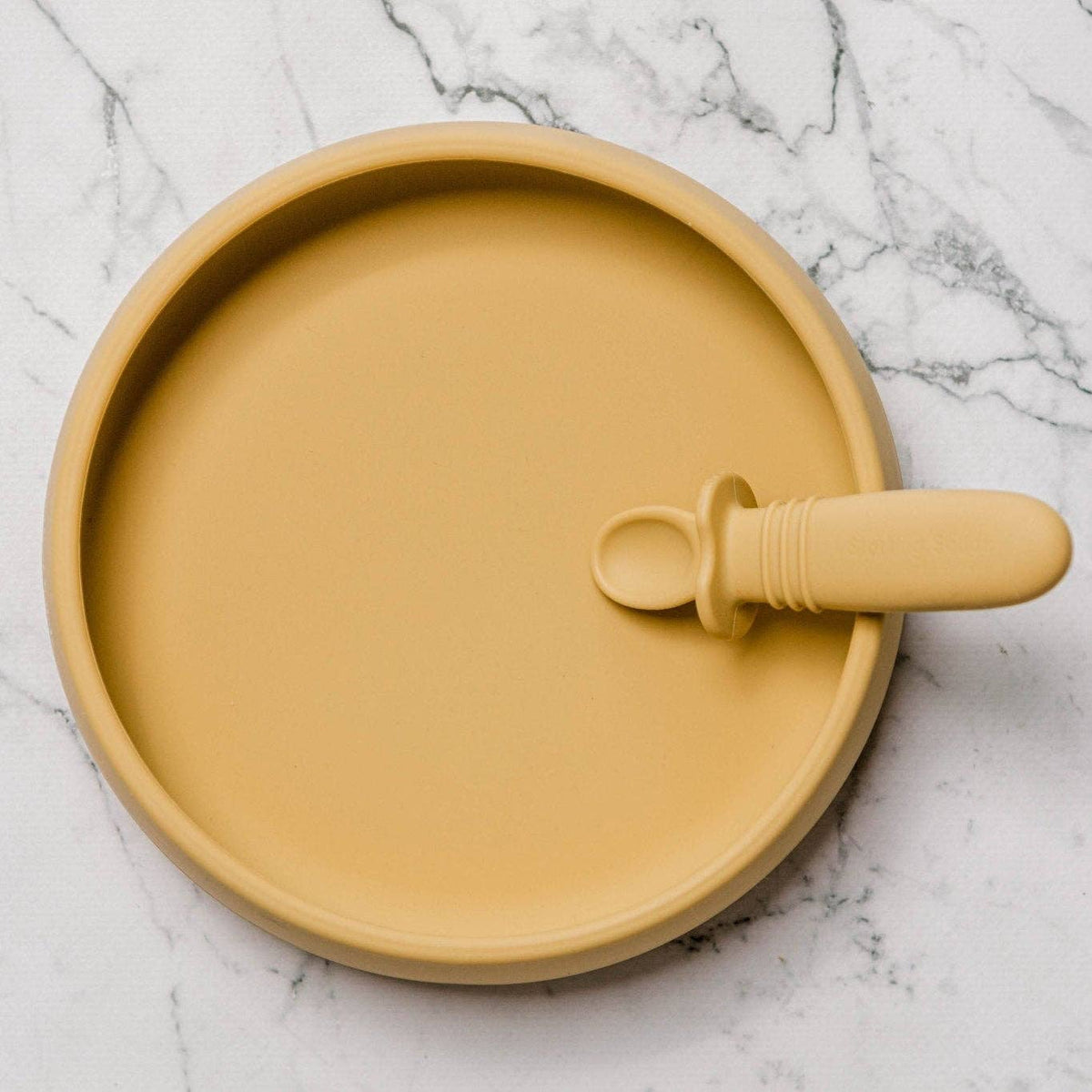 Suckie Scoop Silicone Suction Plate: Blue Lemonade
