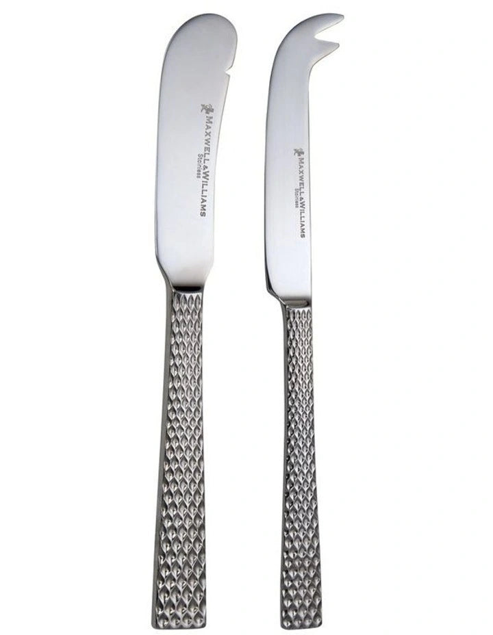 Maxwell And Williams Diamond Cheese And Pate Knife Set 2 Piece