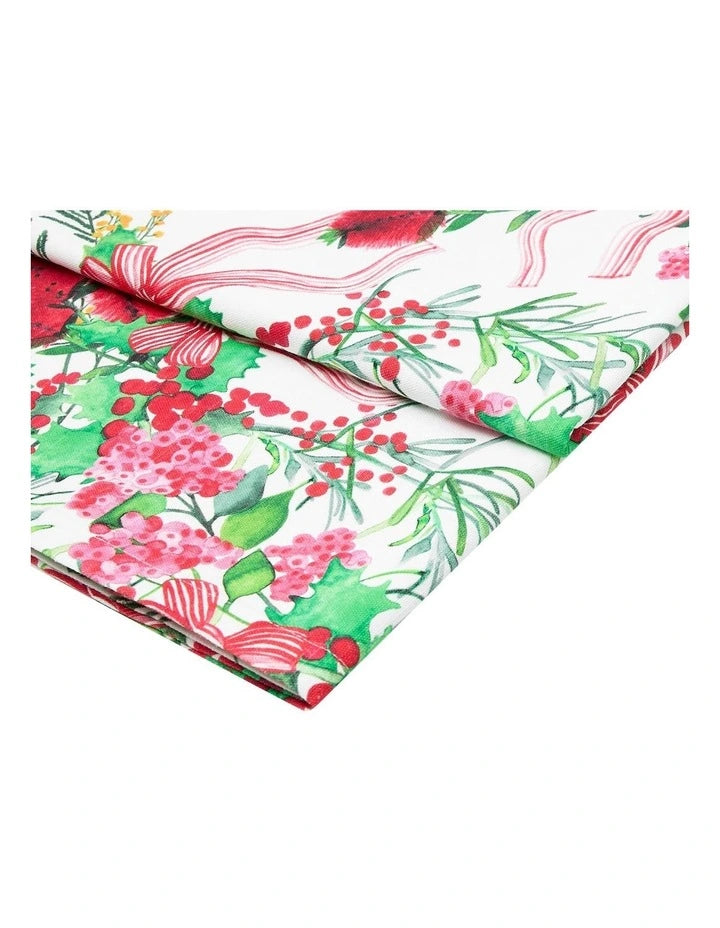 Maxwell and Williams Festive Flora Rectangle Table Cloth 270x150cm