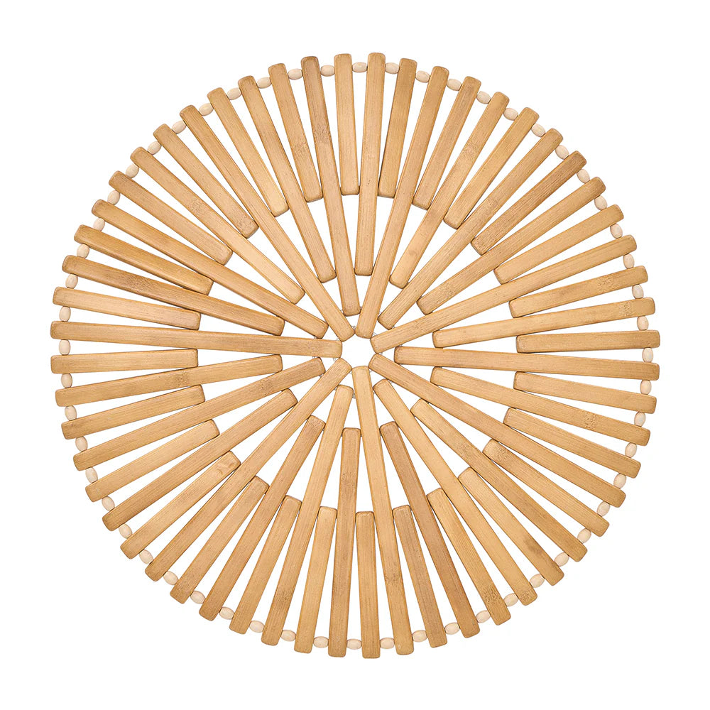 Round Placemat Bamboo Natural