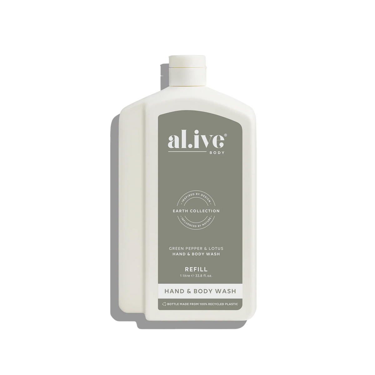 Alive Hand And Body wash Refill Green Pepper And Lotus 1L