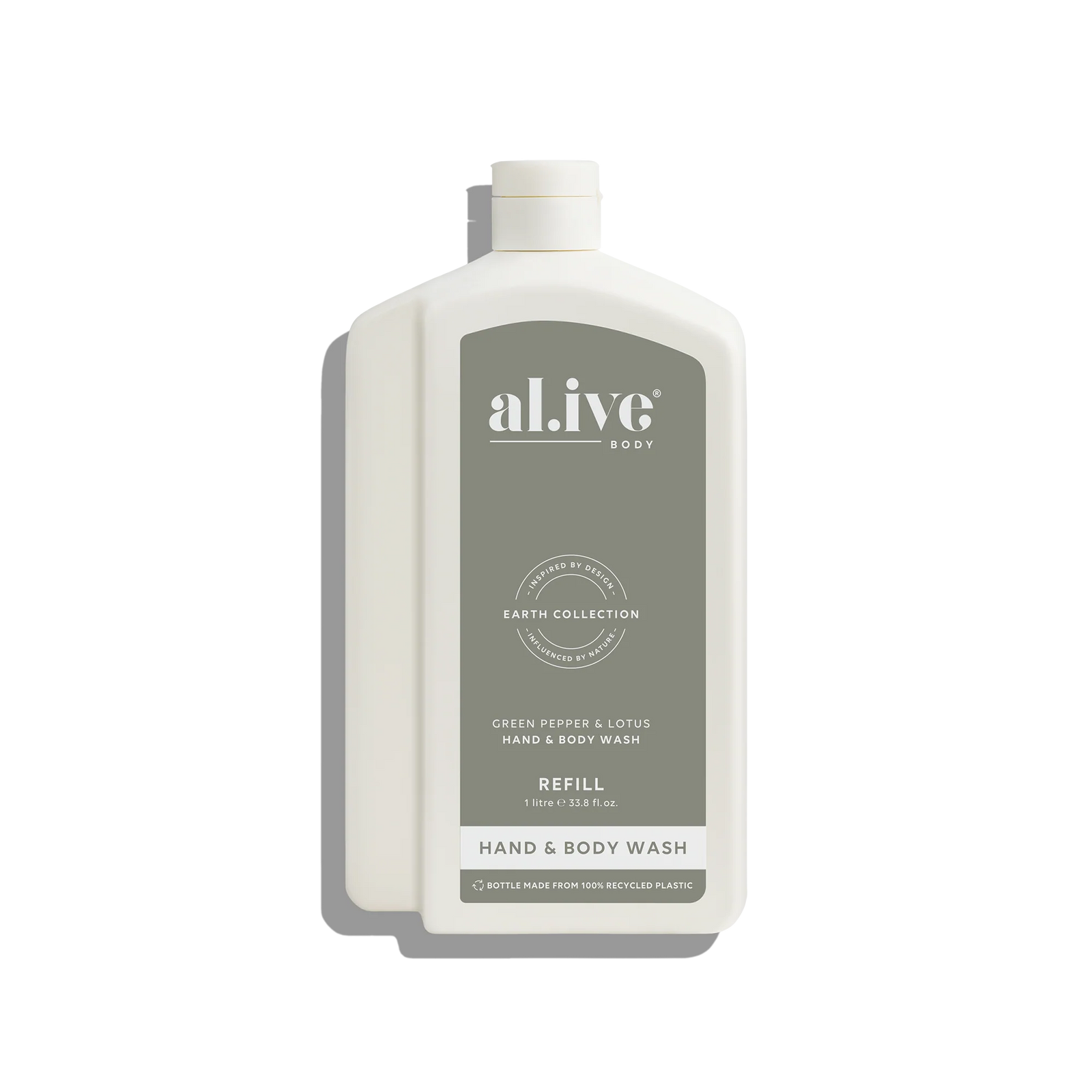 Alive Hand And Body wash Refill Green Pepper And Lotus 1L