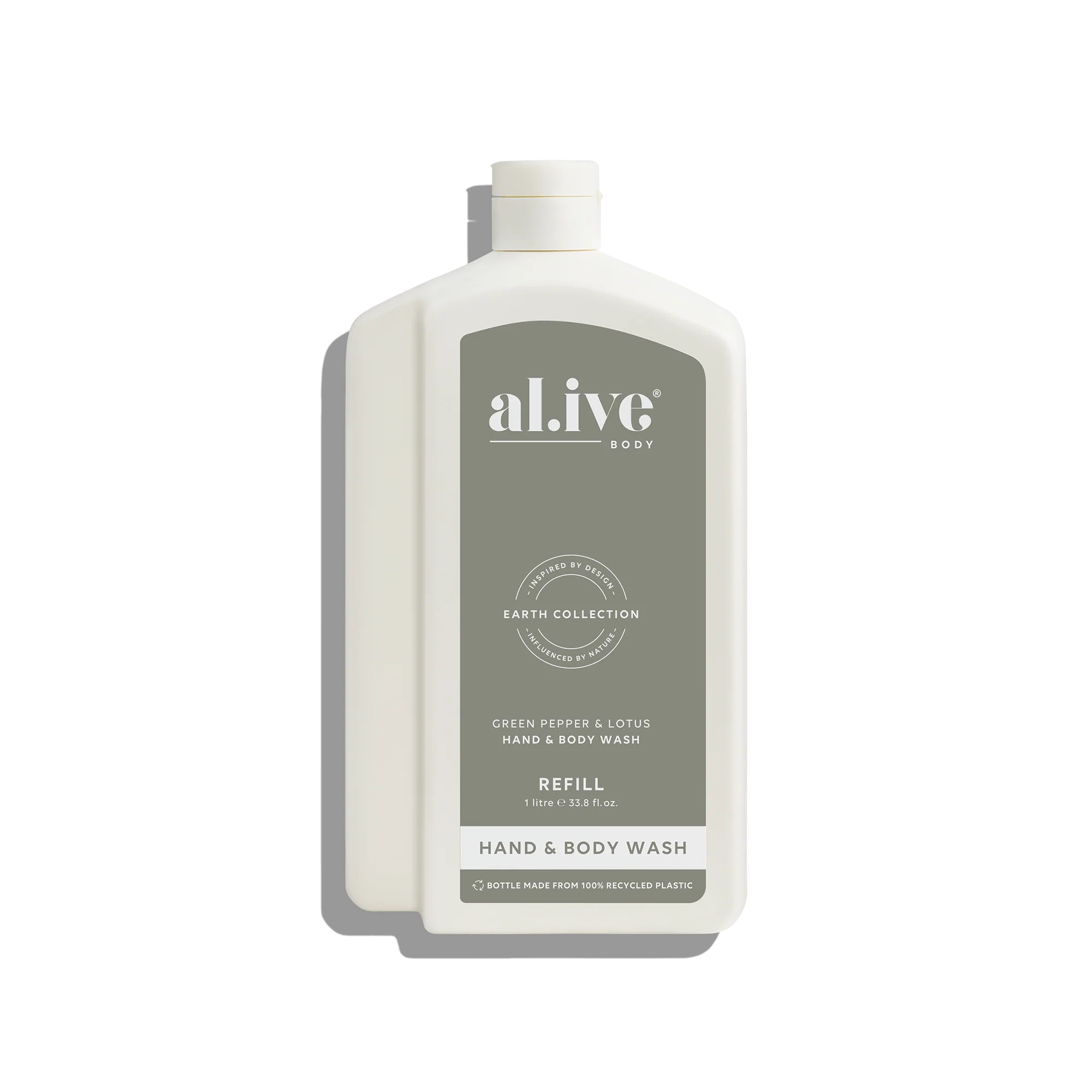 Alive Hand And Body wash Refill Green Pepper And Lotus 1L