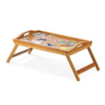 Lisa Pollock Bamboo Breakfast Tray With Folding Legs Teatime Wrens
