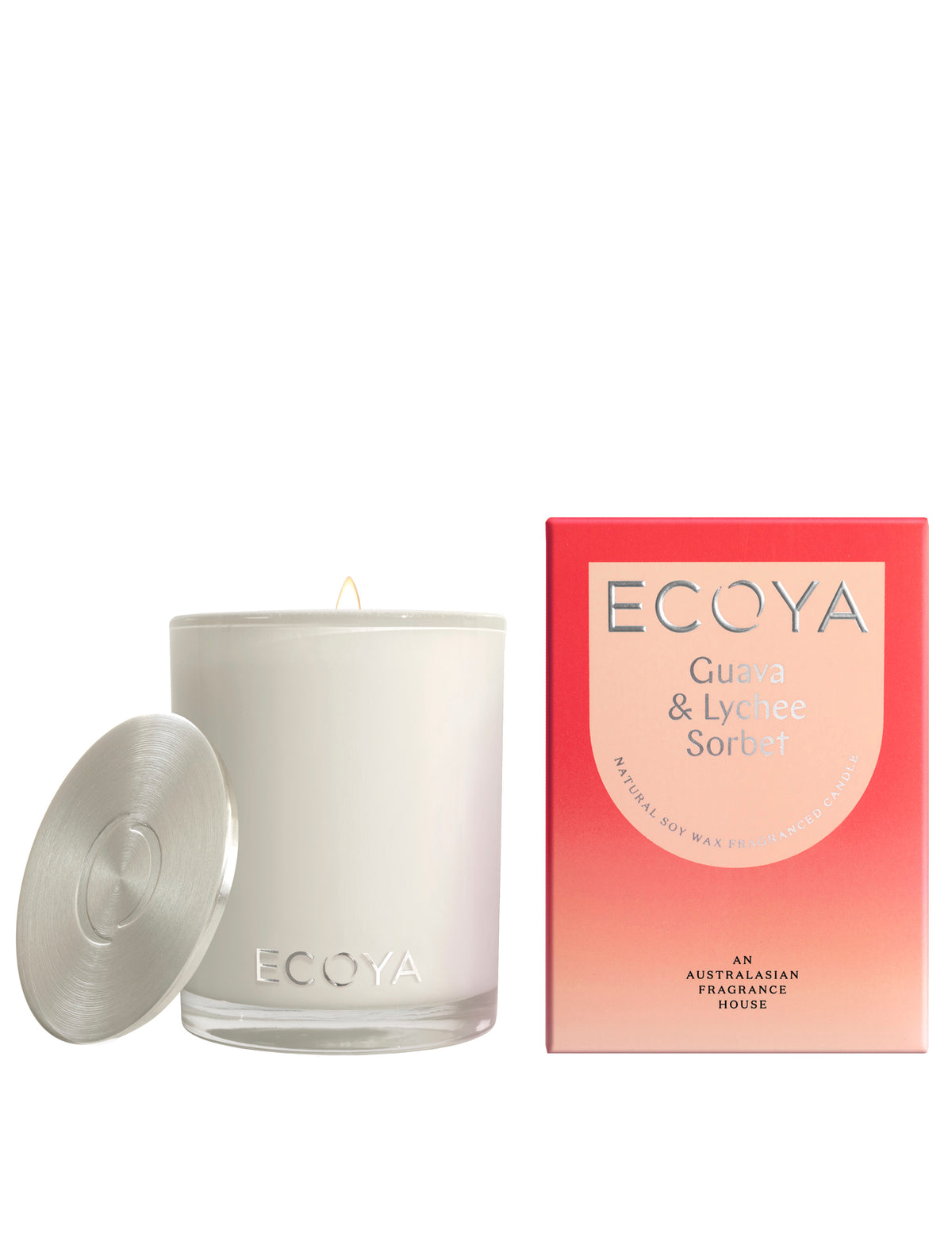 Ecoya Guava &amp; Lychee Sorbet Deluxe Madison Candle