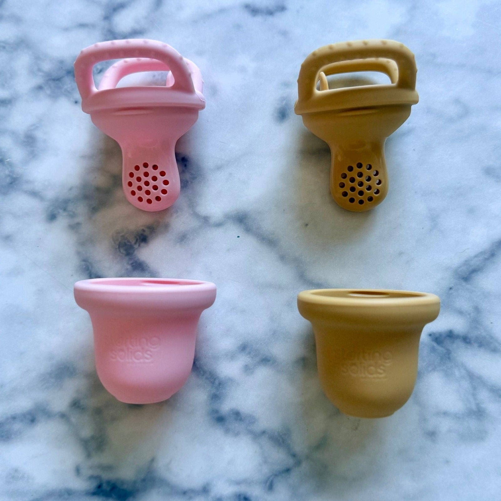 Foodie Teether – Silicone Baby Feeder: Mint Crisp + Blue Lemonade