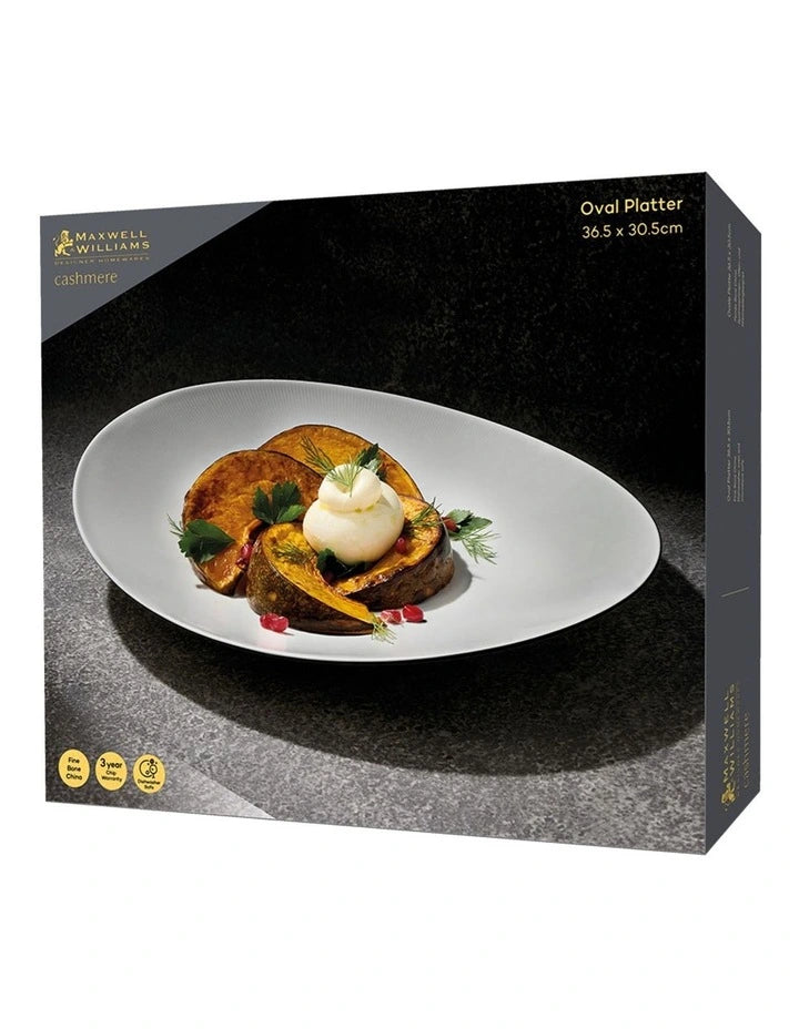 Maxwell and Williams Cashmere Oval Platter 36.5x30.5cm