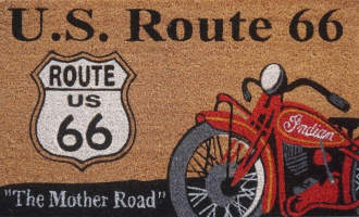 Solemate Doormats Latex Route 66 45c75cm