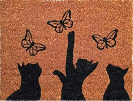 Soulmate Doormats Latex Cats 40x55cm
