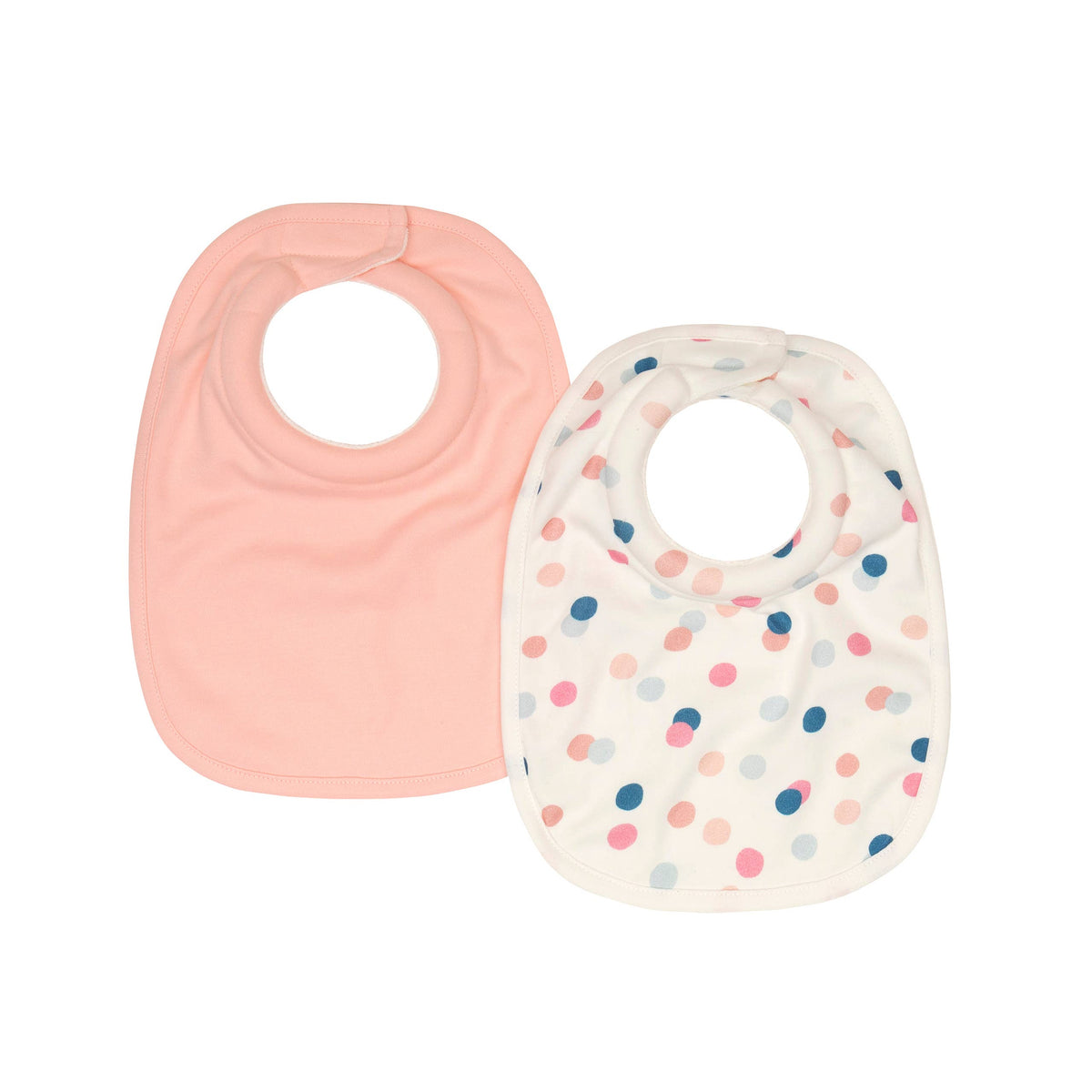 Roll Neck Bibs 2pk - Confetti