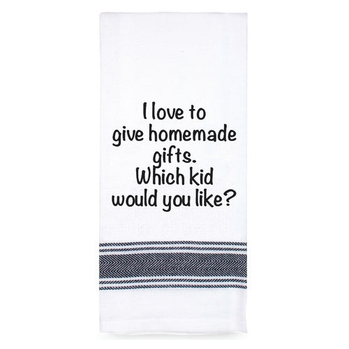 Tea Towel I Love Homemade Gifts