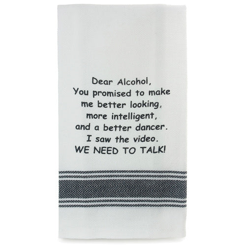 T Towel Dear Alcohol