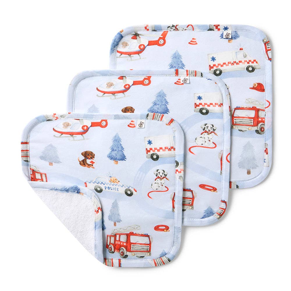 Snuggle Hunny To The Rescue Wash Cloths 3Pk