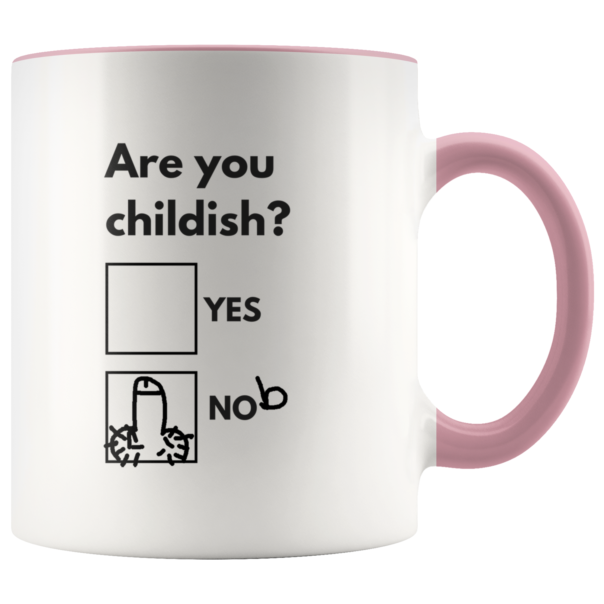 Are You Childish Mug: Black