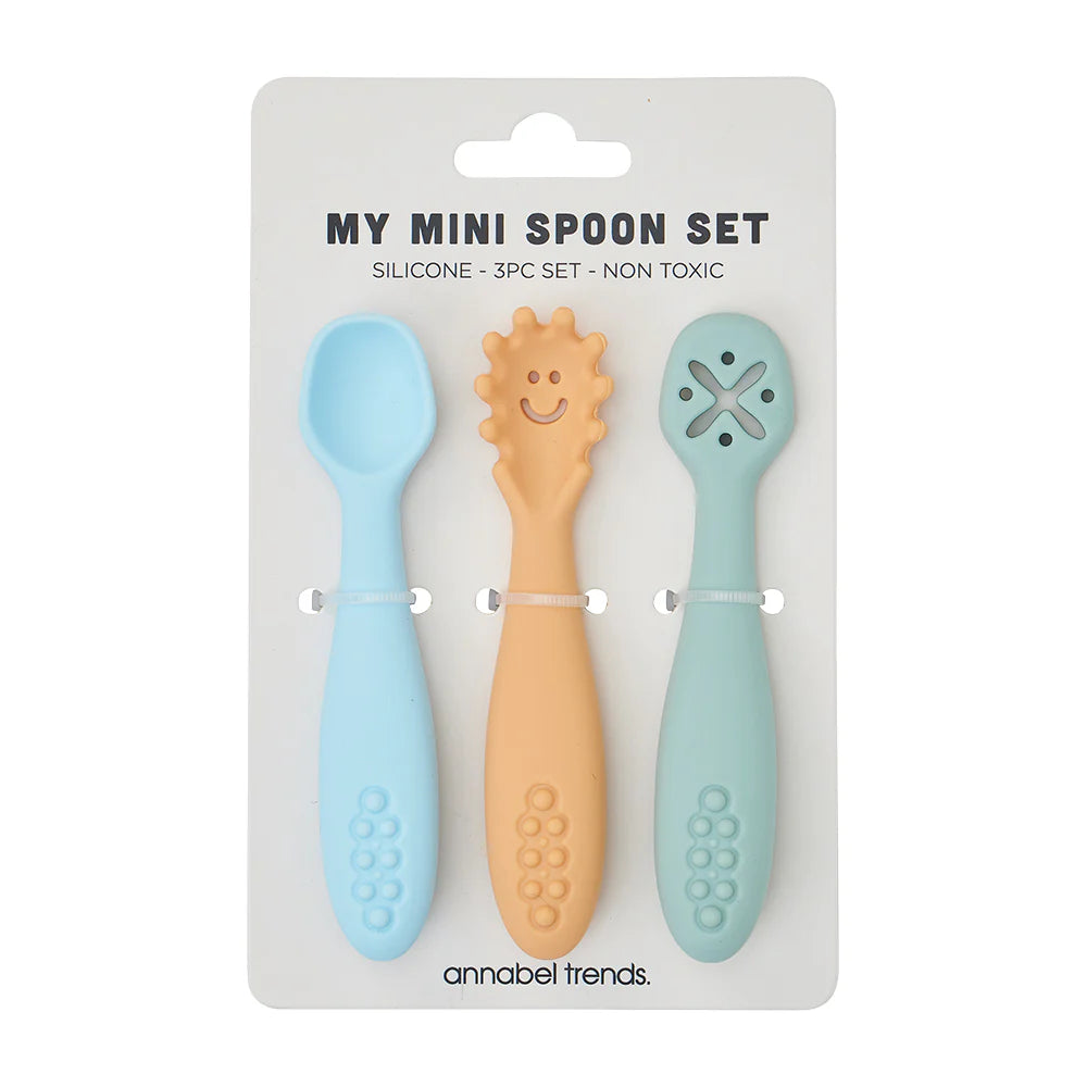 Annabel Trends My Mini Spoon Set 3 Silicone Seaside
