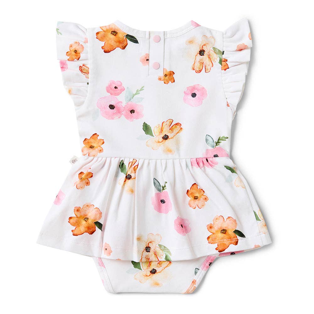 Poppy Short Sleeve Organic Dress: Size 1