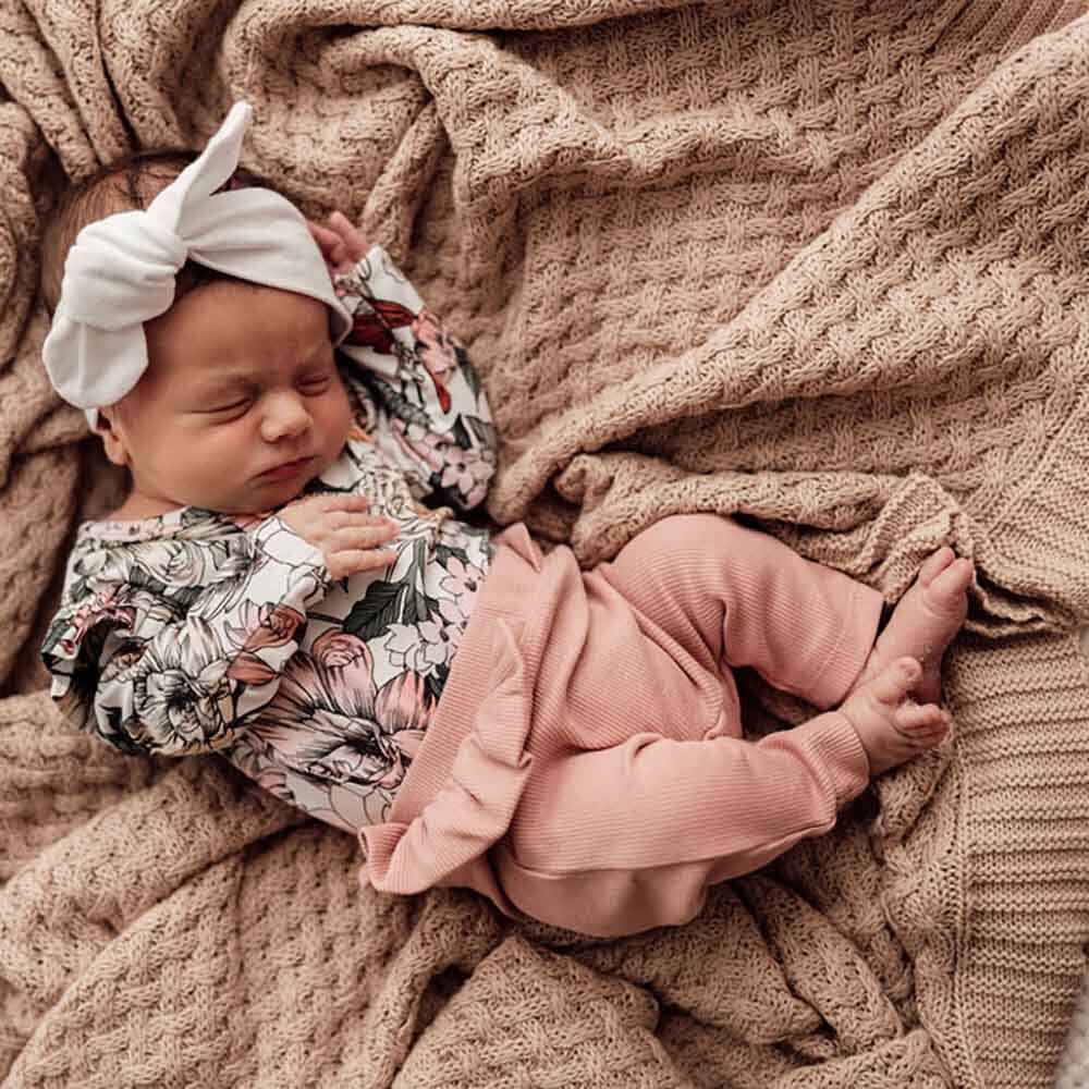 Rose Organic Pants: Newborn (0000)
