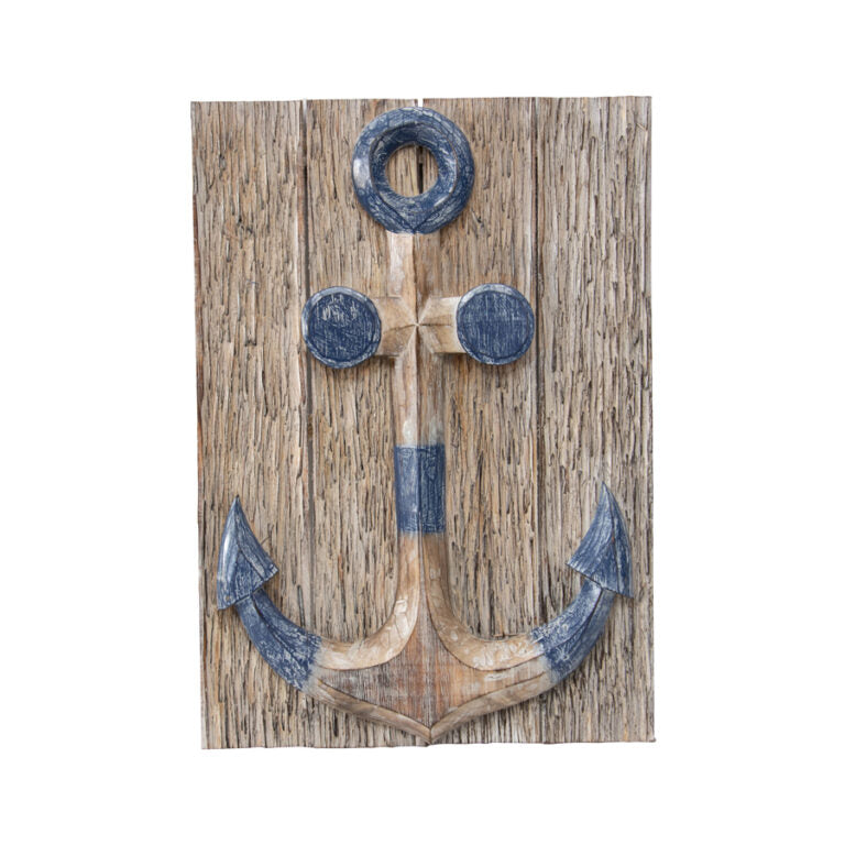 Anchor Plaque Wallart 40x6x6cm