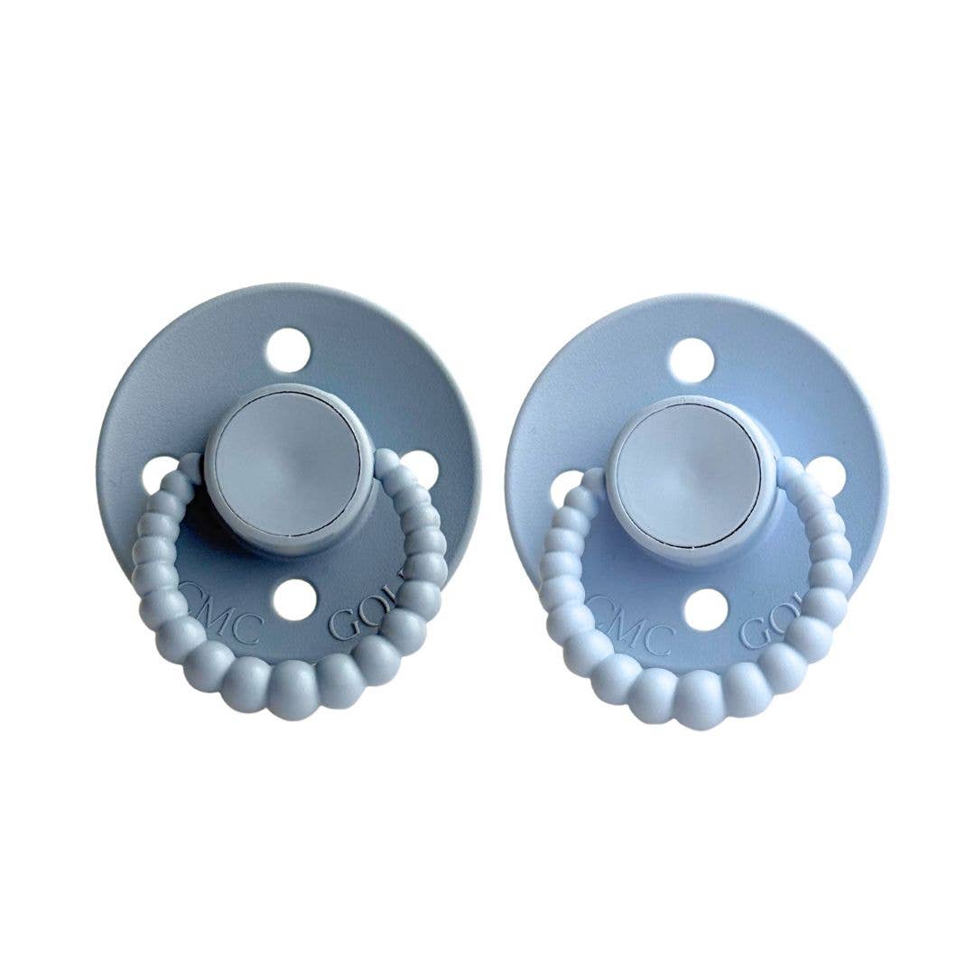 CMC 'Bubble' Dummies Stormy + Baby Blue: Size 1