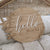 Hello World - 3D Birth Announcement Plaque: 14cm