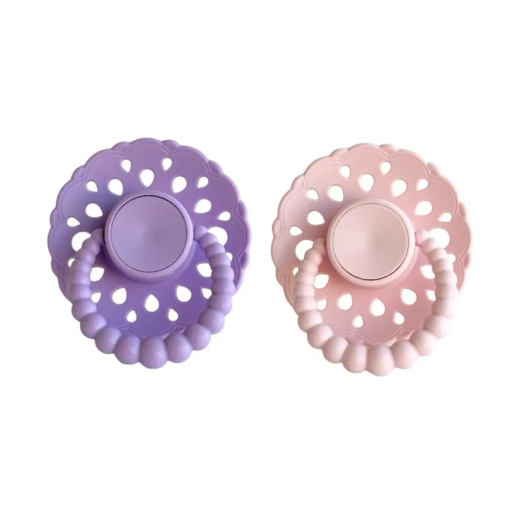 CMC Bubble Dummies Lavender and Blush Size 1 0-6mths