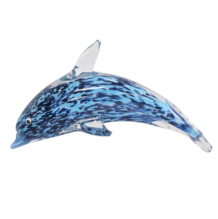 Glass Paperweight Dolphin