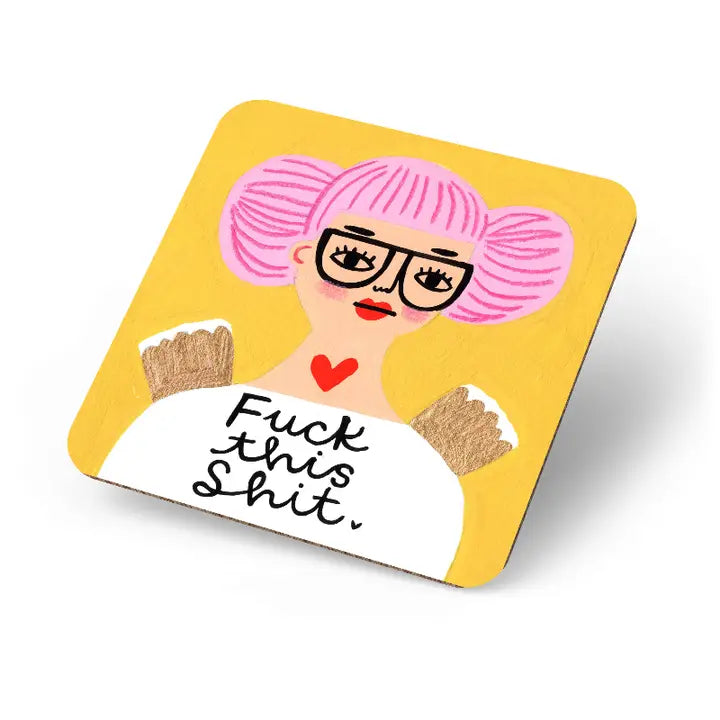 Coaster Fuck This Shit Grumpy Angel