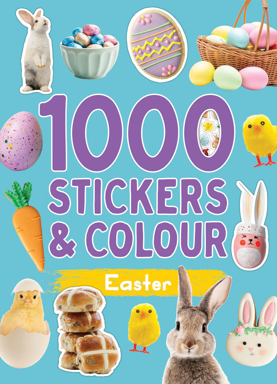 1000 Stickers And Colour Easter Book