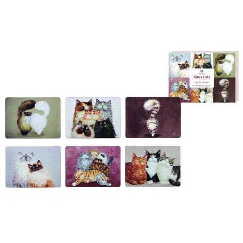 Ashdene Kims Cats Coasters 6 Pack