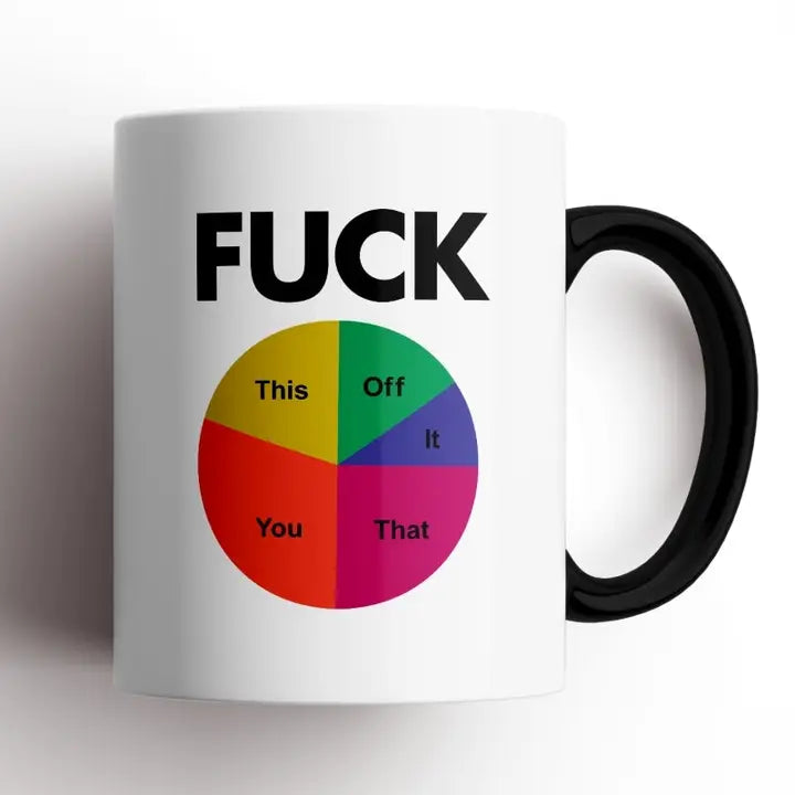 Fuck Pie Chart Mug Black