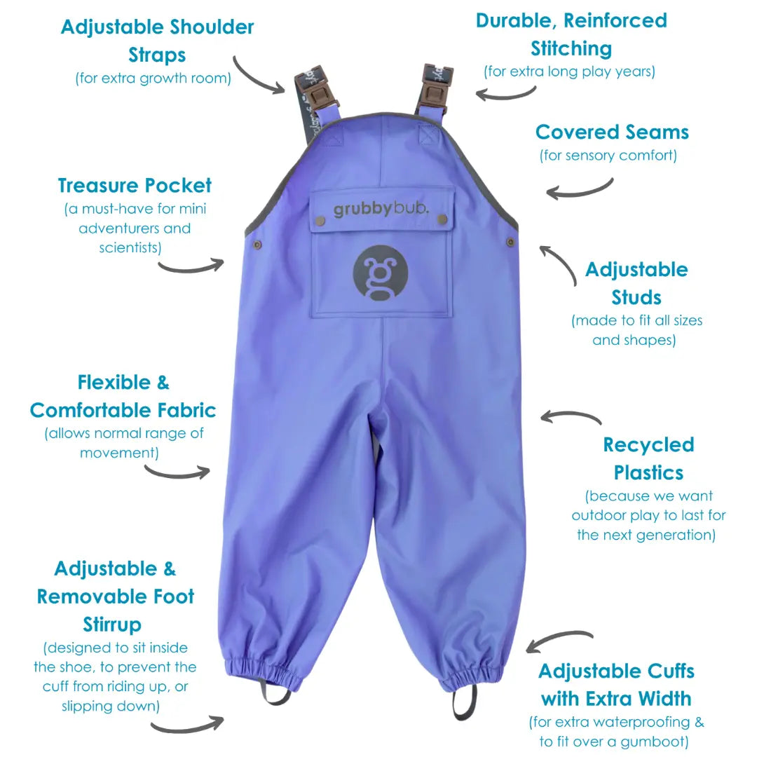 Grubbybub grubberalls Smoky Navy 4-6Years